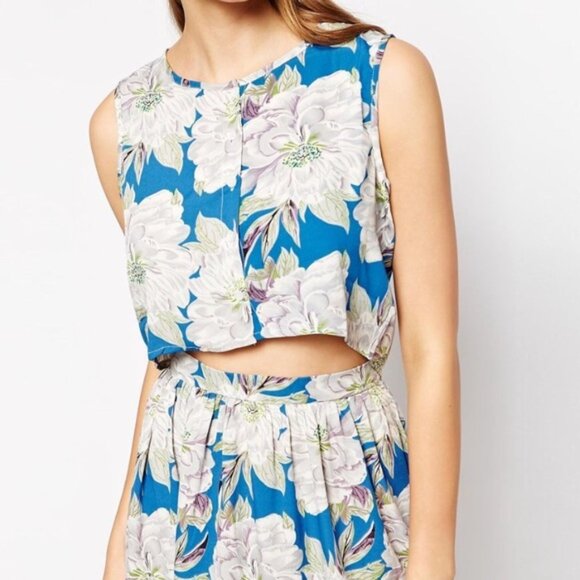 ASOS Brave Soul Hawaii Tropcial 2 Piece Skirt Tank - Picture 2 of 8
